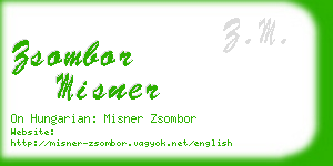 zsombor misner business card